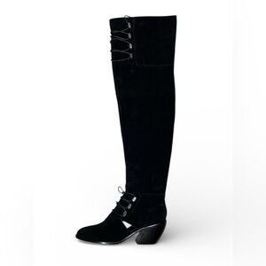 Opening Ceremony Black Over the Knee Boots